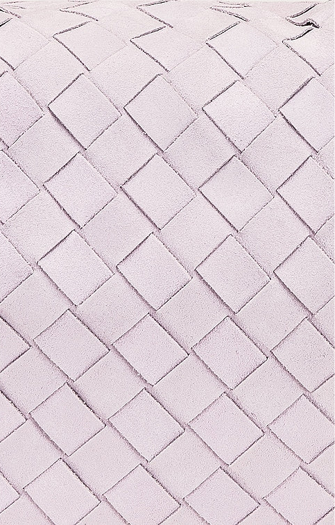 BOTTEGA VENETA Teen Intrecciato Suede Shoulder Bag in Washed Mirth