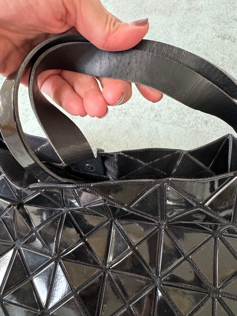 BAOBAO by Issey Miyake Black Large Prism Tote Bag