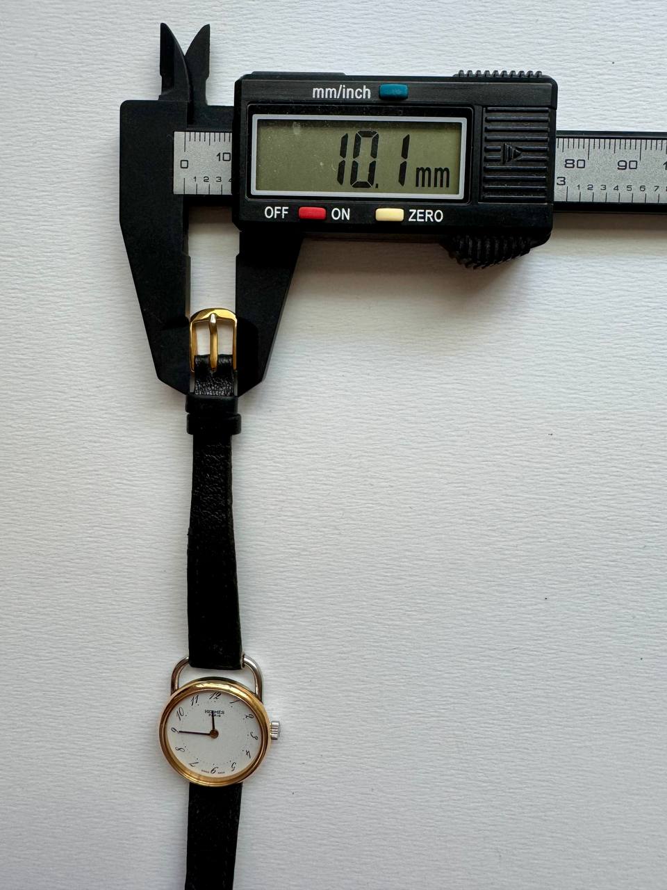 HERMÈS Vintage Arceau 25mm Gold & Steel Quartz Ladies Leather Strap Watch