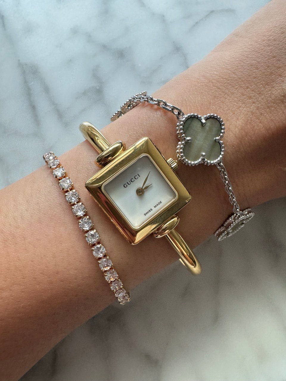 Gucci Bracelet Watch Gold Vintage Gucci Gold Bracelet Watch