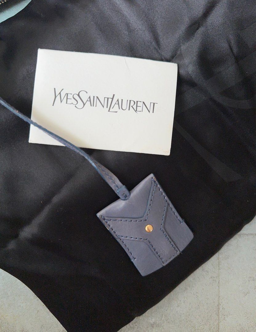 YSL Yves Saint Laurent Muse Large bag Blue Grey GHW