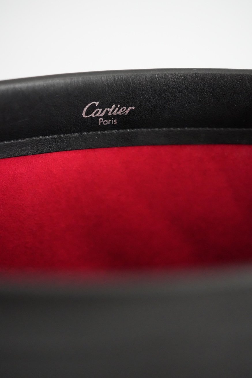 Cartier Trinity bag interior Cartier Paris stamp
