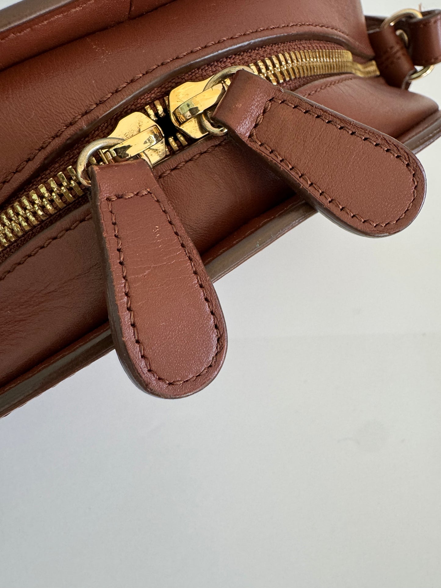 A.P.C. Demi Lune Crossbody Bag in Noisette