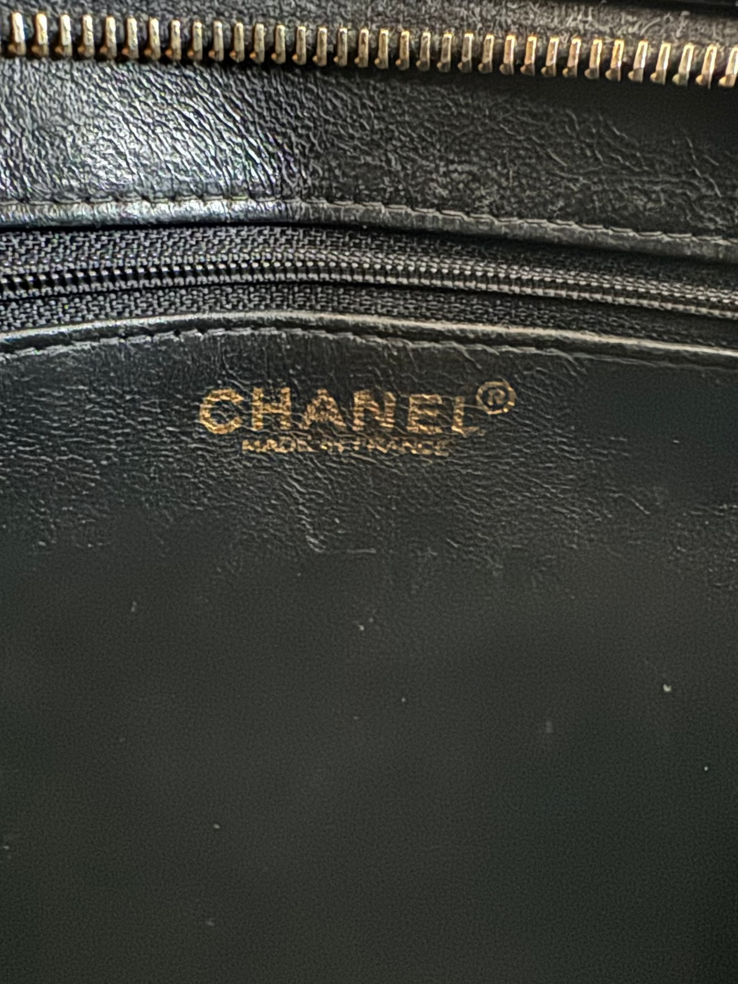 CHANEL Black Patent Medallion Top Handle Tote Bag (2003)