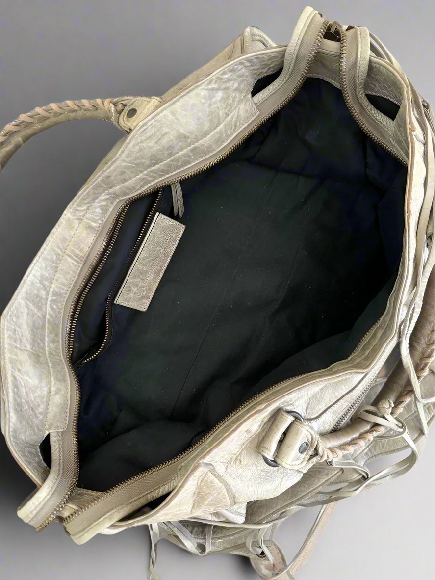 Balenciaga Part Time Bag in Galet Gray with Regular Hardware