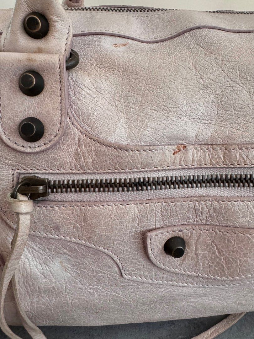 BALENCIAGA Twiggy Shoulder Bag in Pale Pink with Regular Hardware