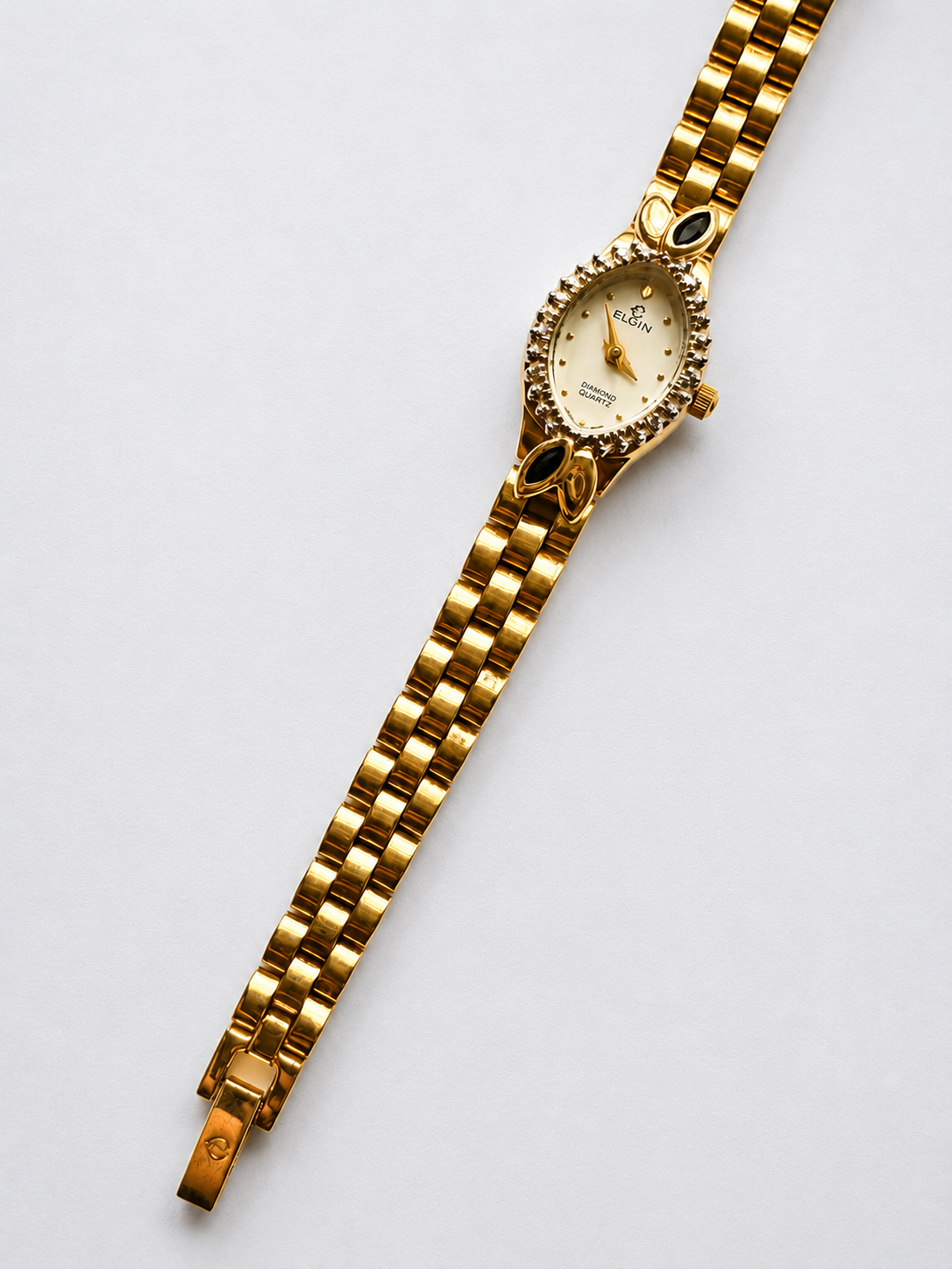 gold vintage watch lower half