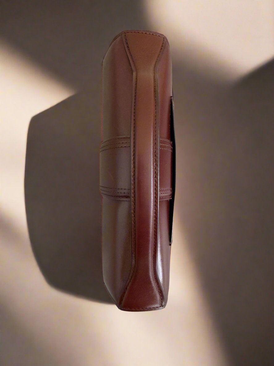 JACQUEMUS Le Grand Bambino Crossbody Bag in Brown Calf Leather