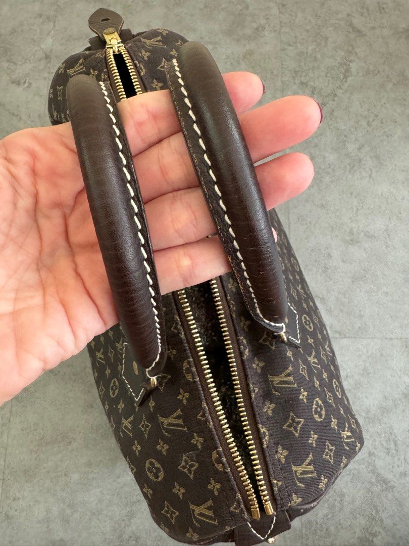 LOUIS VUITTON Monogram Ebene Mini Lin Speedy 30 Bag