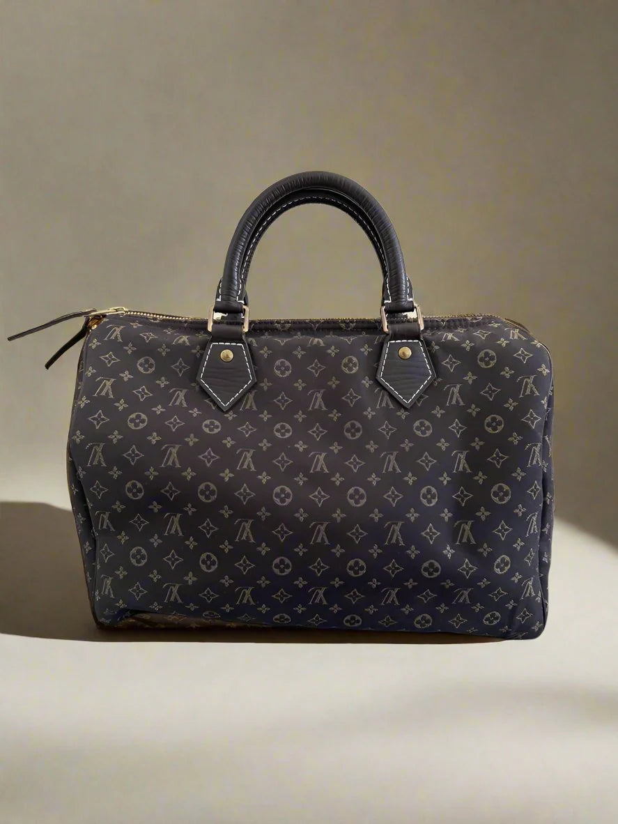 LOUIS VUITTON Monogram Ebene Mini Lin Speedy 30 Bag