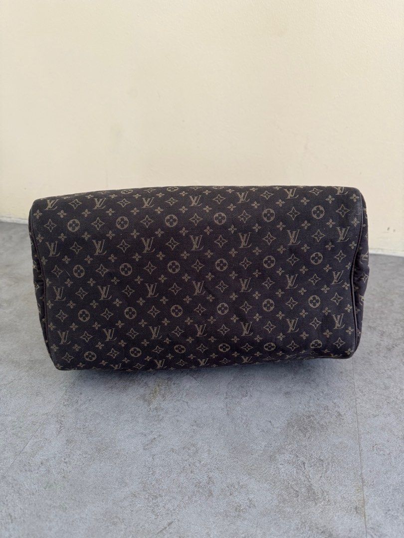 LOUIS VUITTON Monogram Ebene Mini Lin Speedy 30 Bag