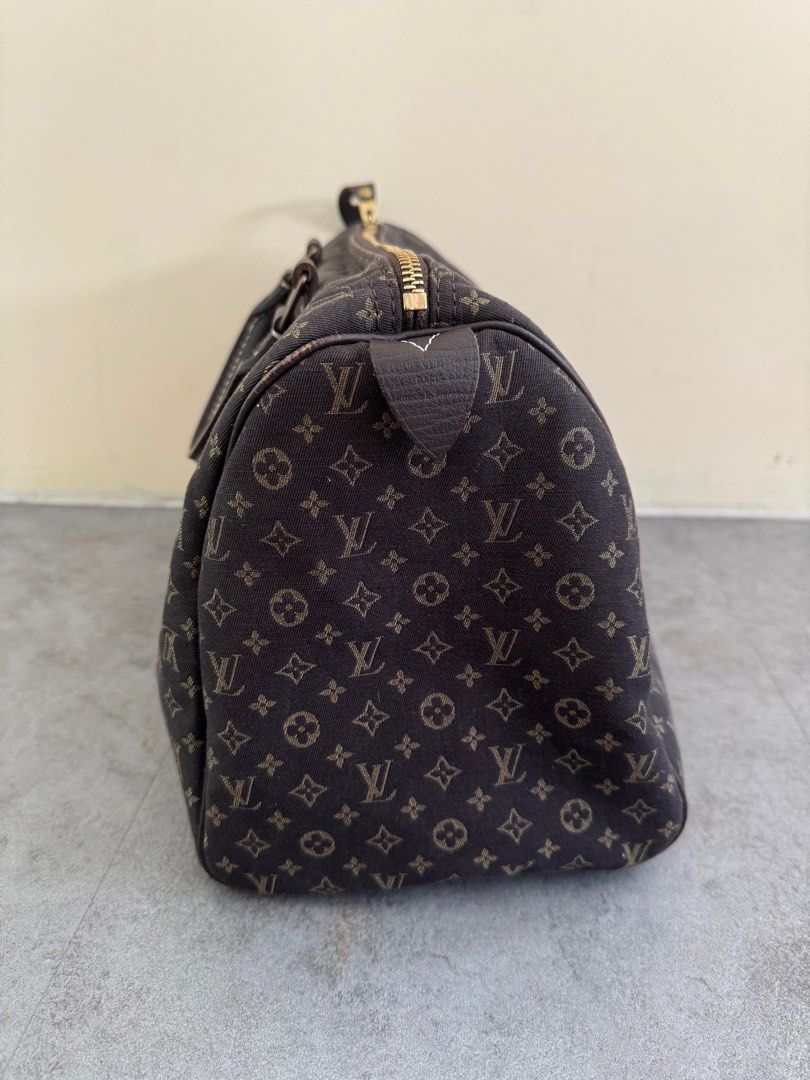 LOUIS VUITTON Monogram Ebene Mini Lin Speedy 30 Bag