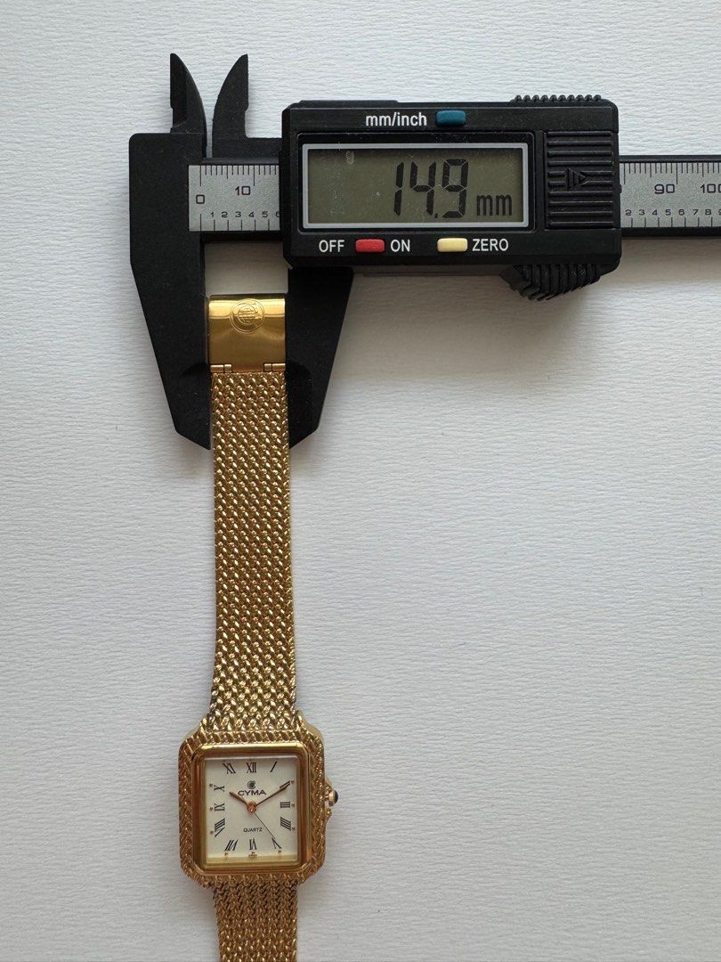 CYMA Vintage Swiss made Gold Toned Square Wrist Unisex Watch